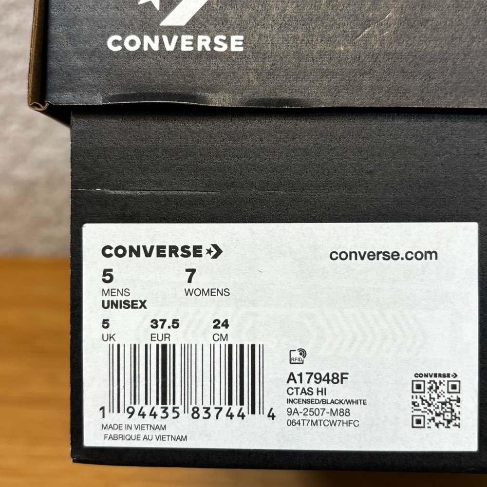 CONVERSE Chuck Taylor All Star HI Leopard Print (A17948F) Womens Sz 7 - Picture 6 of 7